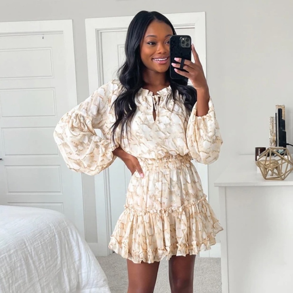 Zozo Elastic Waist Mini Dress